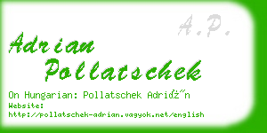 adrian pollatschek business card